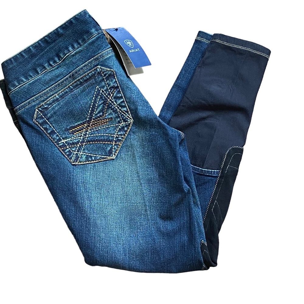 Ariat Knee Patch Denim Breeches New Size 24R